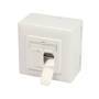 LogiLink NP0124 - 2 x RJ-45 - STP - 6a - Metallic - White - ISO/IEC 11801 TIA/EIA 568C.2 - 6 A