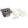LogiLink NP0124 - 2 x RJ-45 - STP - 6a - Metallic - White - ISO/IEC 11801 TIA/EIA 568C.2 - 6 A