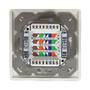 LogiLink NP0124 - 2 x RJ-45 - STP - 6a - Metallic - White - ISO/IEC 11801 TIA/EIA 568C.2 - 6 A
