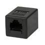 LogiLink NP0034 - Flat - Black - RJ-45 - RJ-45 - Female - Plastic