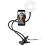 LogiLink Smartphone-Ringlicht-Klemmhalterung 85 mm für Smartphone von 10.16 cm - 17.78