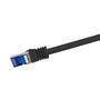 Logilink Patchkabel Ultraflex, Cat.6A, S/FTP, schwarz, 20 m (C6A113S)