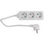 REV Ritter REV 0512342555 - 1.4 m - 3 AC outlet(s) - Indoor - Type F - White - 250 V