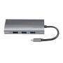 LogiLink Dockingstation USB 3.2 Gen1 USB-C 10-Port PD silb.