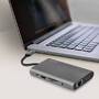 LogiLink Dockingstation USB 3.2 Gen1 USB-C 10-Port PD silb.