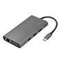 LogiLink Dockingstation USB 3.2 Gen1 USB-C 10-Port PD silb.