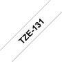 Brother SCHRIFT SCHWARZ / BAND TRANSP. (TZE-131 PRÄGEB. 12MM)