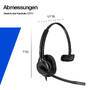 HP Poly Mission 425 Stereo USB Wired Headset Bulk WW (C01B6A6#AC3)