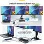 STARTECH.COM USB-C Dockingstation fur Drei Monitore 140W Laptop-Ladestation fur MacBook Pro und Wind
