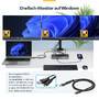 STARTECH.COM USB-C Dockingstation fur Drei Monitore 140W Laptop-Ladestation fur MacBook Pro und Wind