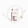 Nedis USB-Kabel / USB 2.0 / USB-C™ Stecker / USB-C™ Stecker / 60 W / 480 Mbps / Vernickelt / 1.00 m / Rund / PVC / Weiss / Label
