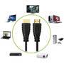 TECHLY HDMI 4K 60Hz High Speed Anschlusskabel 3m schwarz mit Ethernet mit 2x19polige vergoldete HDMI