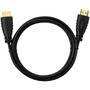 TECHLY HDMI 4K 60Hz High Speed Anschlusskabel 3m schwarz mit Ethernet mit 2x19polige vergoldete HDMI