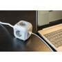 Brennenstuhl 1150100 - 1.4 m - 4 AC outlet(s) - Indoor - Type F - IP20 - Gray - White