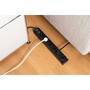 Brennenstuhl 1150650316 - 3 m - 6 AC outlet(s) - Indoor - Black - 400 mm