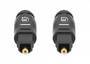 Manhattan Toslink Digital Optical AudioCable - 2m - Male/Male - Toslink S/PDIF - Gold plated contacts - Lifetime Warranty - Polybag - 2 m - TOSLINK - TOSLINK