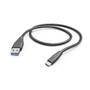 HAMA USB-A - USB-C  1 5 M  SW (USB-KABEL)