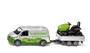 SIKU 2005 VW T6 mit Rasentraktor