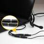 STARTECH.COM 3,5mm Klinke Audio Y-Kabel - 4 pol. auf 3 pol. Headset Adapter fur Headsets mit Kopfhör