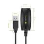 TECHLY USB 3.0 aktive Verlaengerung 5 Meter schwarz erweitert und verstaerkt das Signal (ICUR3050)