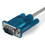 StarTech.com 3ft USB to RS232 DB9 Serial Adapter Cable - M/M - DB-9 - USB 2.0 A - 0.9 m - Blue - Transparent