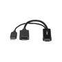 StarTech.com HDMI to DisplayPort Adapter - 4K 30Hz - 3840 x 2160 pixels - 1080p,720p - 120 Hz - Black - MegaChips - STDP2600 - Active video converter