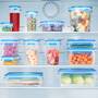 EMSA CLIP & CLOSE - Box - Rectangular - 3.7 L - Blue - Transparent - Polypropylene (PP) - Thermoplastic elastomer (TPE) - Germany