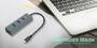 i-tec Metal USB-C HUB 4 Port - USB 3.2 Gen 1 (3.1 Gen 1) Type-C - USB 3.2 Gen 1 (3.1 Gen 1) Type-A - 5000 Mbit/s - Grey - Android - Chrome - 96 mm
