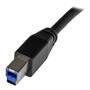 StarTech.com Active USB 3.0 USB-A to USB-B Cable - M/M - 10m (30ft) - 10 m - USB A - USB B - USB 3.2 Gen 1 (3.1 Gen 1) - Male/Male - Black
