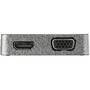 STARTECH.COM USB-C Multiport Adapter - USB 3.1 Gen 2 Hub 10Gbps - HDMI and VGA - 29 cm Host Cable - 