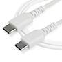 STARTECH.COM RUSB2CC1MW USB-C Kabel 1m hochwertiges USB 2.0 Typ-C Datenübertragungs und Ladekabel St