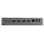 StarTech.com USB-C & USB-A Dock - Hybrid Universal Laptop Docking Station with 100W Power Delivery - Dual Monitor 4K 60Hz HDMI & DisplayPort - 4x USB 3.1 Gen 1 Hub - GbE - Windows & Mac - Wired - USB 3.2 Gen 1 (3.1 Gen 1) Type-C - 3.5 mm - IEEE 802.3,IEEE