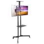 TECHLY TV Trolley für LCD LED TV 37-70Zoll 93,98-177,8cm schwarz mit Ablage (ICA-TR216T)
