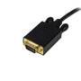 STARTECH.COM 6 ft DisplayPort to VGA Adapter Converter Cable DP to VGA 1920x1200 - Black (DP2VGAMM6B