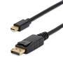 StarTech.com 10 ft Mini DisplayPort to DisplayPort 1.2 Adapter Cable M/M - DisplayPort 4k - 3 m - mini DisplayPort - DisplayPort - Male - Male - Gold