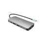 I-TEC USB-C Metal Nano Dock 2x DP 1x HDMI 1x GLAN 1x Audio/Mic 2 xUSB 3.1 2x USB 2.0 1x USB-C Data 1