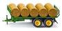 Siku Trailer for round bales - Truck/Trailer model - Green - 1:32 - 290 mm - 97 mm - 131 mm