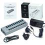 I-TEC USB 3.0 Charging HUB 10port port mit externem Netzadapter 48W 10x USB Ladeport fuer Tablets No