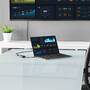 TECHLY HDMI auf VGA Konverter mit Audio und Micro USB HDMI Stecker auf VGA Buchse schwarz im hochwer