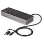 STARTECH.COM USB-C & USB-A Dock - Hybrid Triple Monitor Laptop Docking Station DisplayPort & HDMI 4K