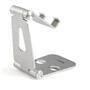 StarTech.com Phone and Tablet Stand - Foldable Universal Mobile Device Holder for Smartphones & Tablets - Adjustable Multi-Angle Ergonomic Cell Phone Stand for Desk - Portable - Silver - Mobile phone/Smartphone - Tablet/UMPC - Multimedia stand - Desk - Si