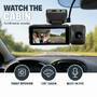 Nedis Dash Cam / 4K@30fps / 4 MPixel / 3.16 " / Wi-Fi / LCD Screen / Duale Kamera / Kabinenkamera / GPS unterstützt / Parksensor / Bewegungsmelder / Nachtsicht / Schwarz