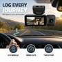 Nedis Dash Cam / 4K@30fps / 4 MPixel / 3.16 " / Wi-Fi / LCD Screen / Duale Kamera / Kabinenkamera / GPS unterstützt / Parksensor / Bewegungsmelder / Nachtsicht / Schwarz