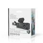 Nedis Dash Cam / 4K@30fps / 4 MPixel / 3.16 " / Wi-Fi / LCD Screen / Duale Kamera / Kabinenkamera / GPS unterstützt / Parksensor / Bewegungsmelder / Nachtsicht / Schwarz