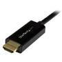 StarTech.com 16ft (5m) DisplayPort to HDMI Cable - 4K 30Hz - DisplayPort to HDMI Adapter Cable - DP 1.2 to HDMI Monitor Cable Converter - Latching DP Connector - Passive DP to HDMI Cord - 5 m - DisplayPort - HDMI - Male - Male - Straight