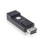 TECHLY Adapter DisplayPort 1.2 Schwarz auf HDMI Buchse 4K 30Hz Konverter von DisplayPort zu HDMI Sig