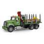 Bruder MACK GRANITE HOLZTRANSPORT LKW 02824