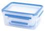 EMSA CLIP & CLOSE - Box - Rectangular - Blue,Transparent - Thermoplastic elastomer (TPE) - Germany - 3 pc(s)