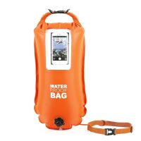 ToyToyToy, Sicherheits-Schwimmboje mit Smartphone Tasche, 36x72 cm, neon-orange, 36x72 cm, 59005