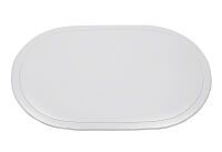 SALEEN Tischset oval Kunststoff 45,5x29cm weiß - 12 Stück